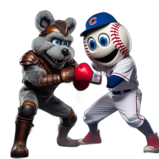 two, animated, characters, box transparent PNG cut-out