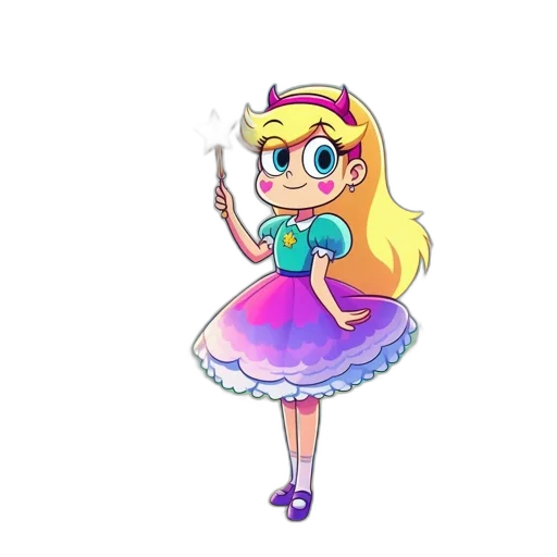 dress, staff, weapon, crown transparent PNG cut-out