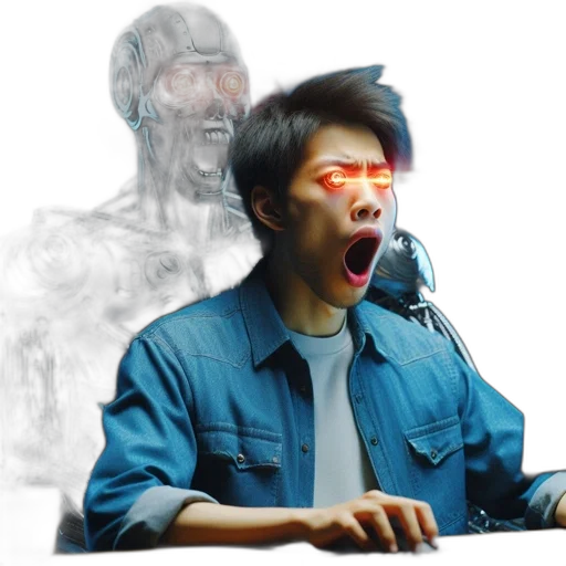 face, robot, mask, creature transparent PNG cut-out