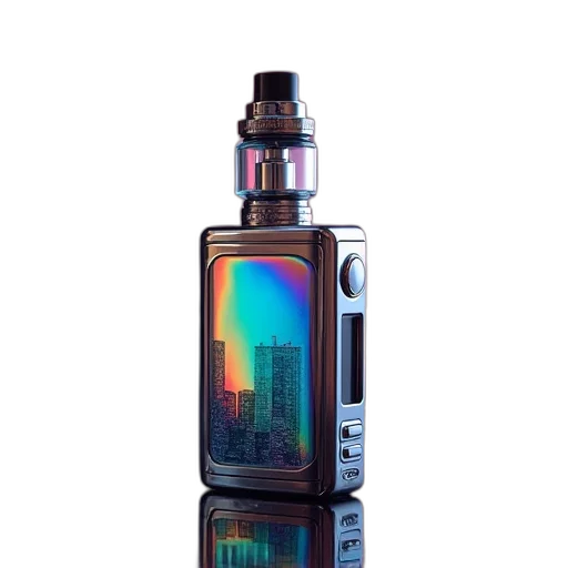 bottle, robot, cyberpunk, vaporwave transparent PNG cut-out