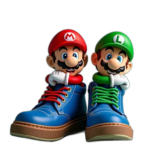 shoes, 3d render, pixel art, concept art transparent PNG cut-out