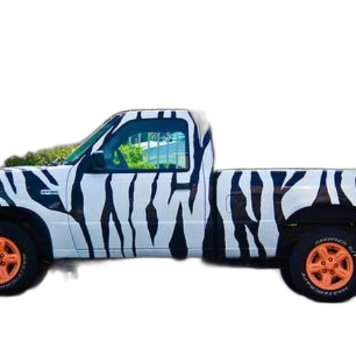 car, animal, zebra-striped, truck transparent PNG cut-out