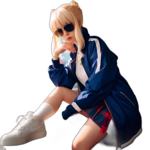 jacket, shoes, staff, dress transparent PNG cut-out