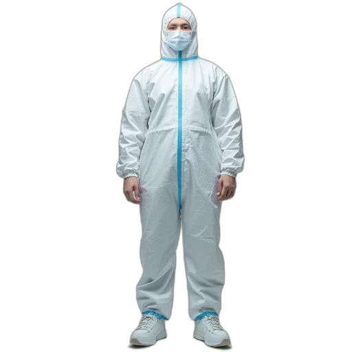 jacket, disposable, protective, coveralls transparent PNG cut-out