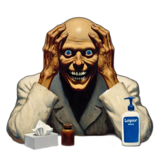 mask, face, jacket, bottle transparent PNG cut-out