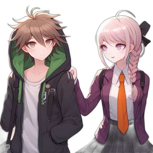 jacket, staff, anime, pixel art transparent PNG cut-out