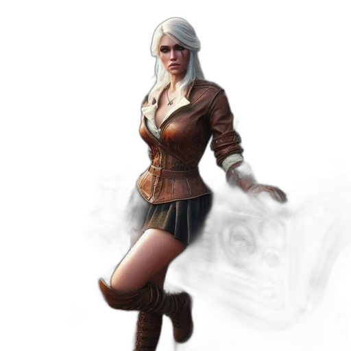 jacket, staff, weapon, dress transparent PNG cut-out
