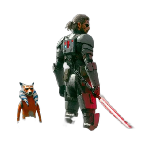 robot, weapon, staff, animal transparent PNG cut-out