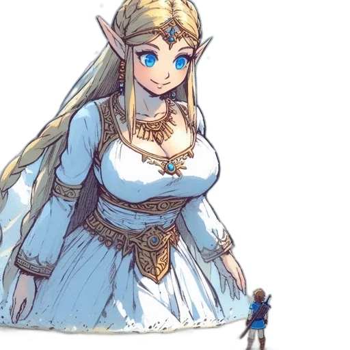 dress, crown, sword, concept art transparent PNG cut-out