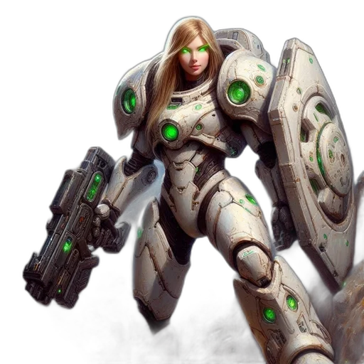 robot, weapon, concept art, fantasy art transparent PNG cut-out