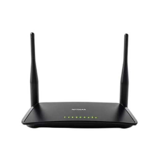 black, netgear, router, two transparent PNG cut-out