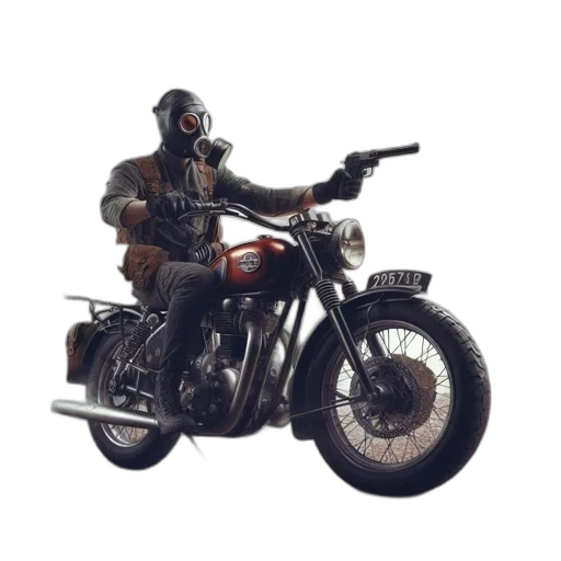 weapon, jacket, concept art, 3d render transparent PNG cut-out