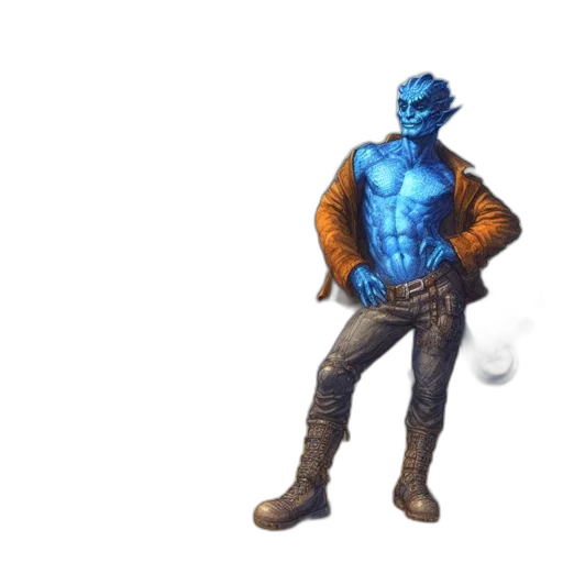 creature, staff, mask, dragon transparent PNG cut-out