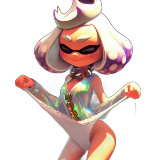 dress, staff, weapon, mask transparent PNG cut-out