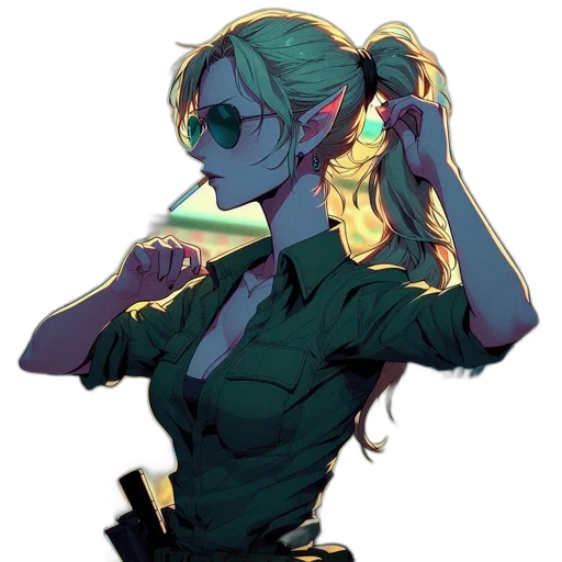staff, jacket, weapon, mask transparent PNG cut-out