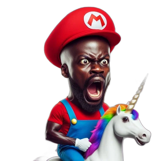 animal, concept art, man, mario-like transparent PNG cut-out
