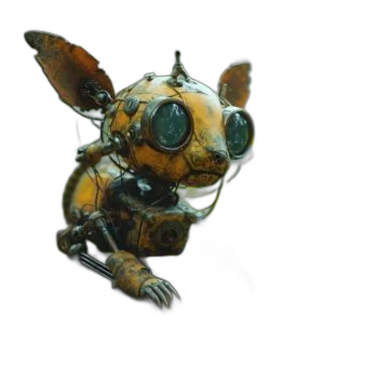 robot, creature, animal, staff transparent PNG cut-out