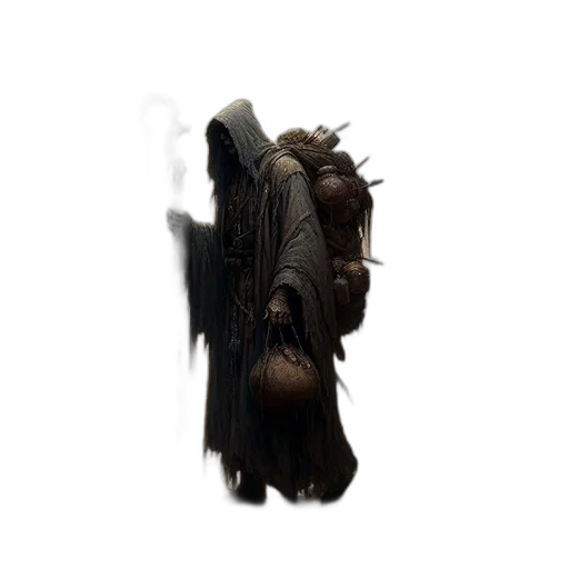 creature, dragon, staff, mask transparent PNG cut-out