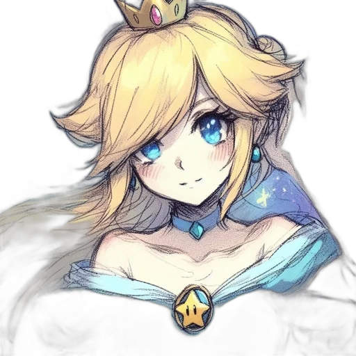 crown, dress, watercolor, fantasy art transparent PNG cut-out