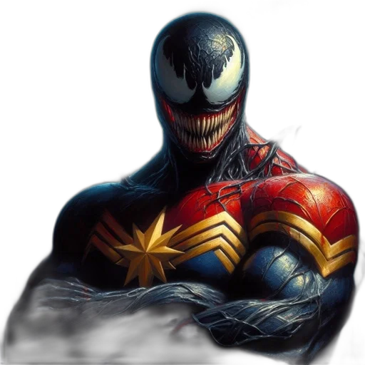 mask, face, creature, comic book art transparent PNG cut-out