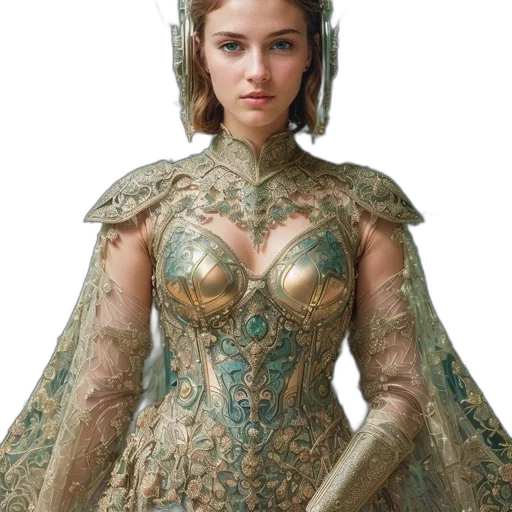 dress, crown, jewelry, dragon transparent PNG cut-out