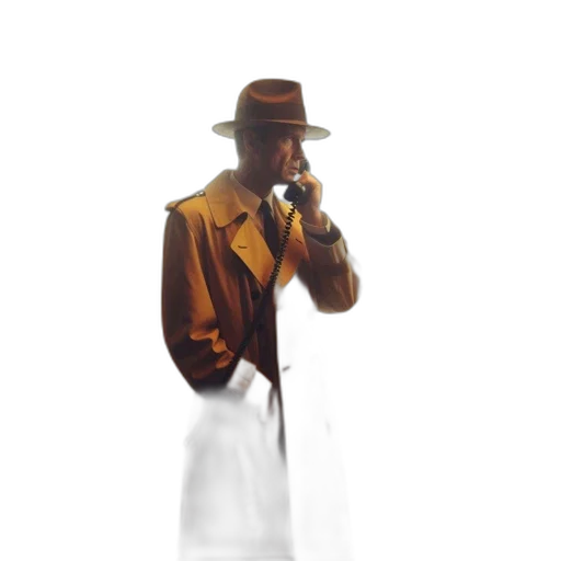 staff, hat, jacket, umbrella transparent PNG cut-out