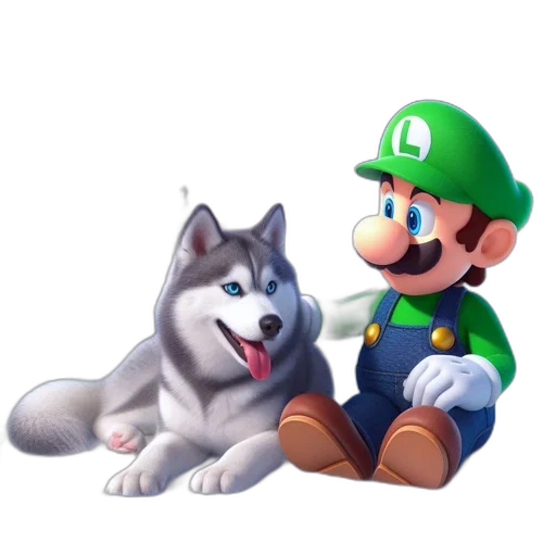 animal, concept art, 3d render, pixel art transparent PNG cut-out