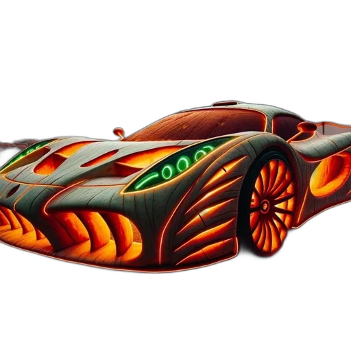 car, concept art, 3d render, photorealistic transparent PNG cut-out