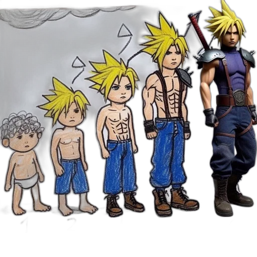 concept art, comic book art, fantasy art, 3d render transparent PNG cut-out