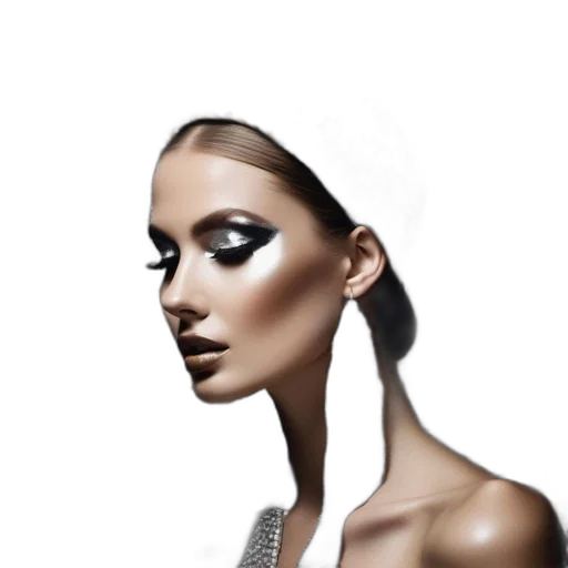 jewelry, face, robot, hair transparent PNG cut-out