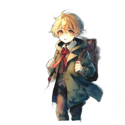 jacket, staff, mask, weapon transparent PNG cut-out