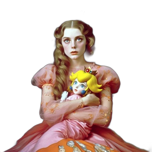 dress, crown, face, concept art transparent PNG cut-out