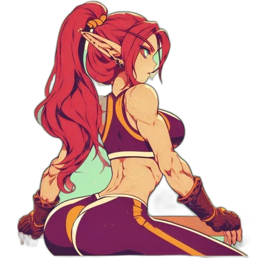 anime, concept art, pixel art, fantasy art transparent PNG cut-out
