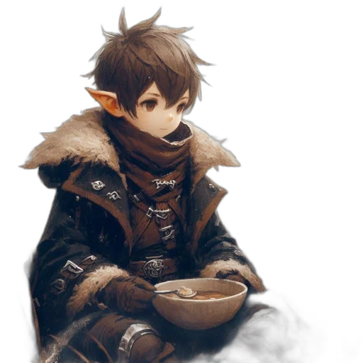 dragon, mask, food, staff transparent PNG cut-out