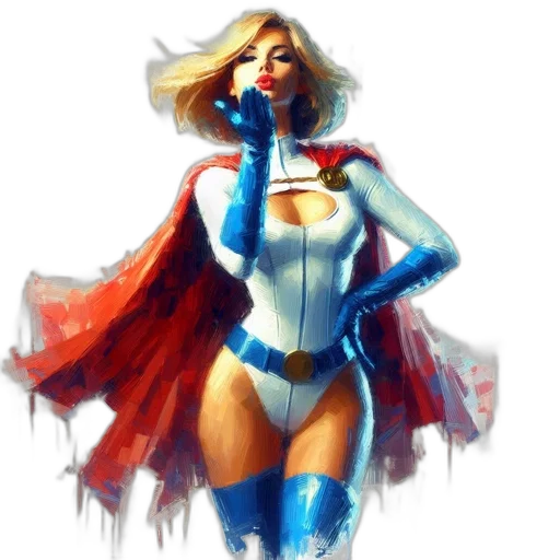 comic book art, concept art, fantasy art, watercolor transparent PNG cut-out