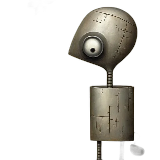 robot, staff, weapon, face transparent PNG cut-out