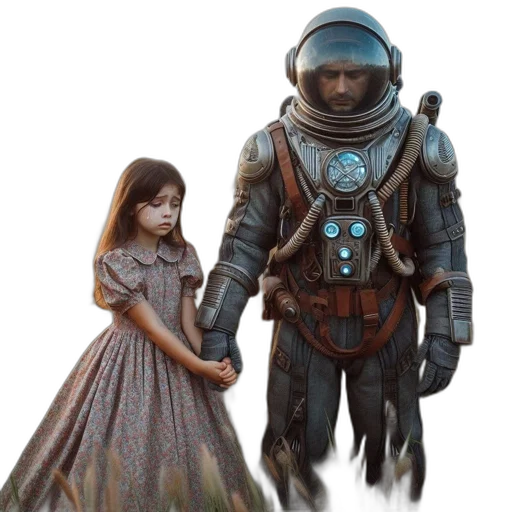 robot, dress, concept art, fantasy art transparent PNG cut-out