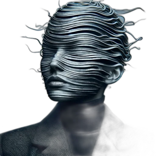 hair, mask, face, creature transparent PNG cut-out