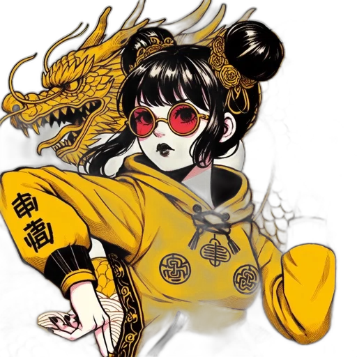dragon, mask, jacket, concept art transparent PNG cut-out