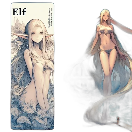 fantasy art, concept art, comic book art, anime transparent PNG cut-out