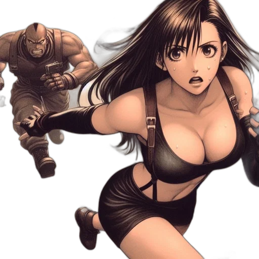 comic book art, concept art, fantasy art, anime transparent PNG cut-out