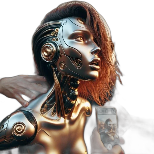 robot, mask, jewelry, face transparent PNG cut-out