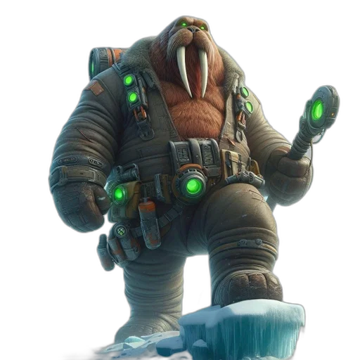 creature, jacket, animal, staff transparent PNG cut-out