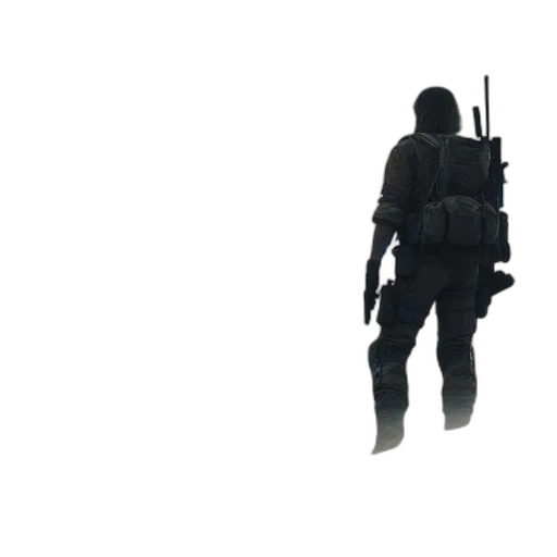 weapon, jacket, robot, staff transparent PNG cut-out