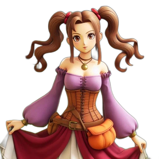 dress, staff, crown, fantasy art transparent PNG cut-out