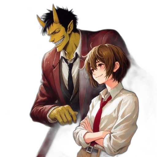 mask, staff, jacket, anime transparent PNG cut-out