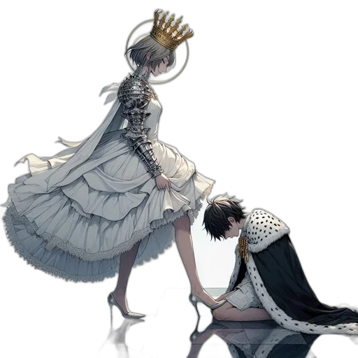 crown, dress, sword, jewelry transparent PNG cut-out