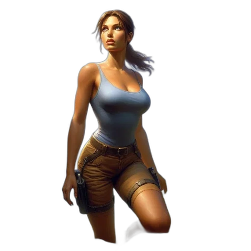 dress, weapon, staff, face transparent PNG cut-out