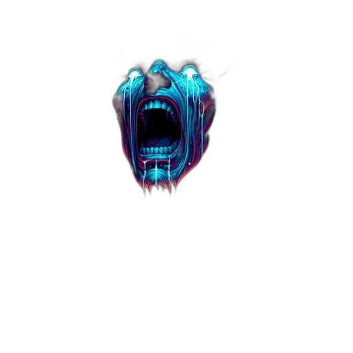 creature, mask, face, staff transparent PNG cut-out