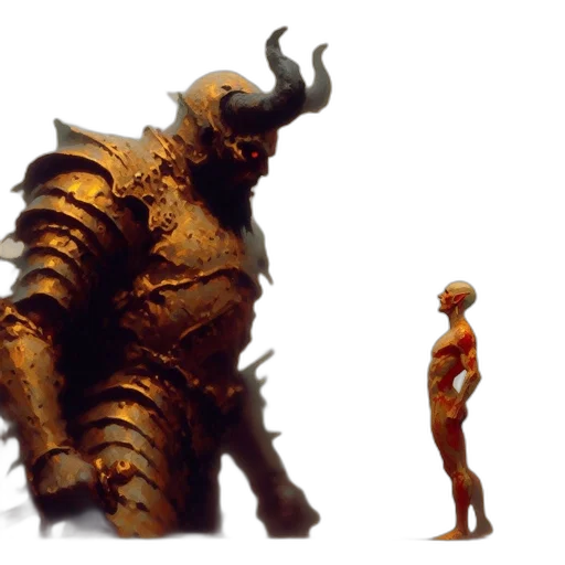 creature, robot, concept art, 3d render transparent PNG cut-out
